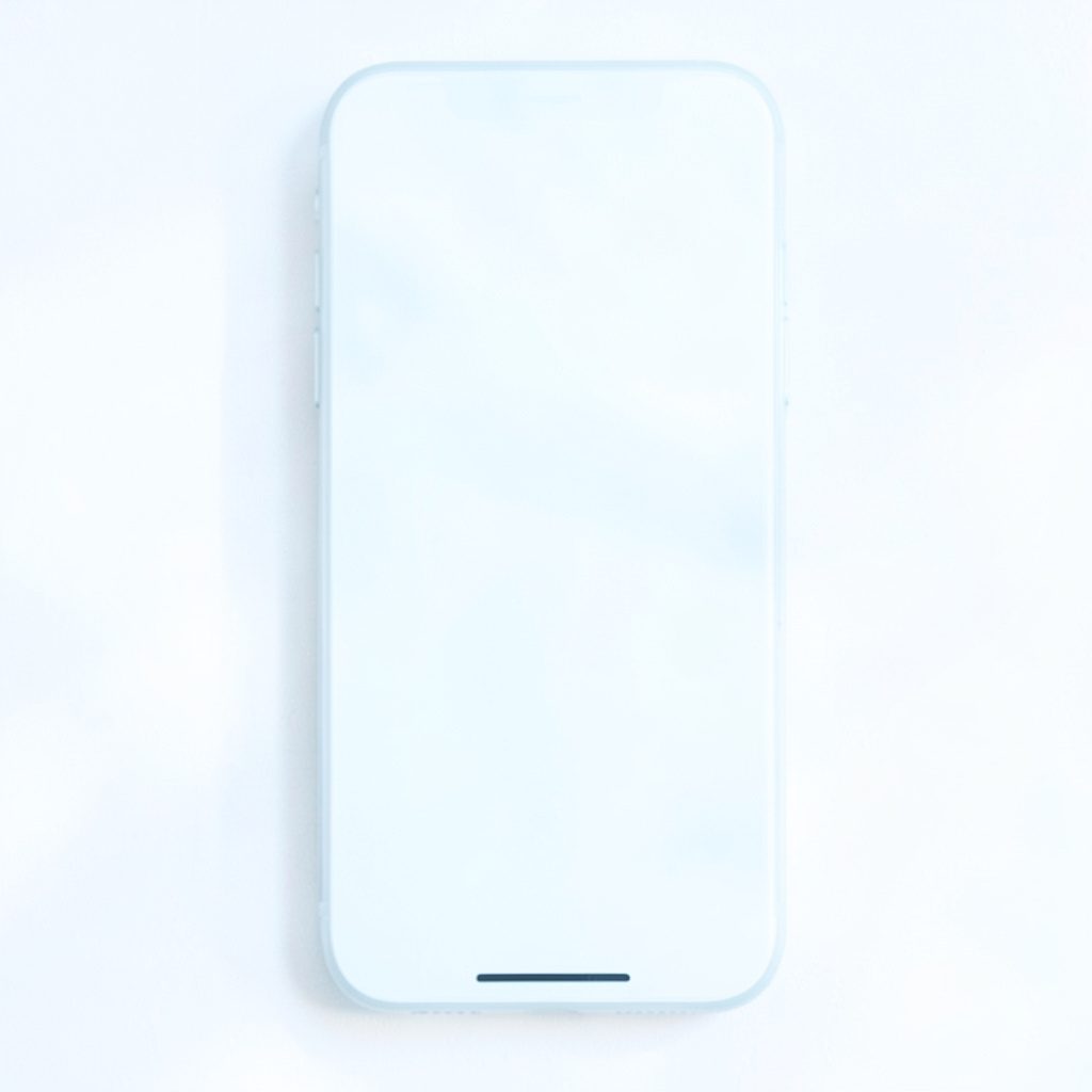 Soft natural light over a tidy workspace with a smartphone screen showing app icons in soft pastel colors against a warm cream background.